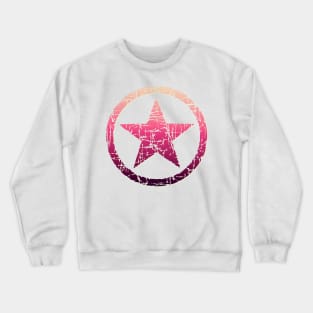 Pretty Pink Star Graphic Crewneck Sweatshirt